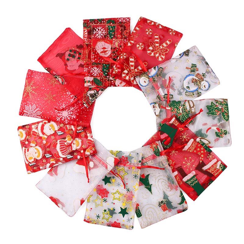Picture of Mixed Christmas Organza Bags