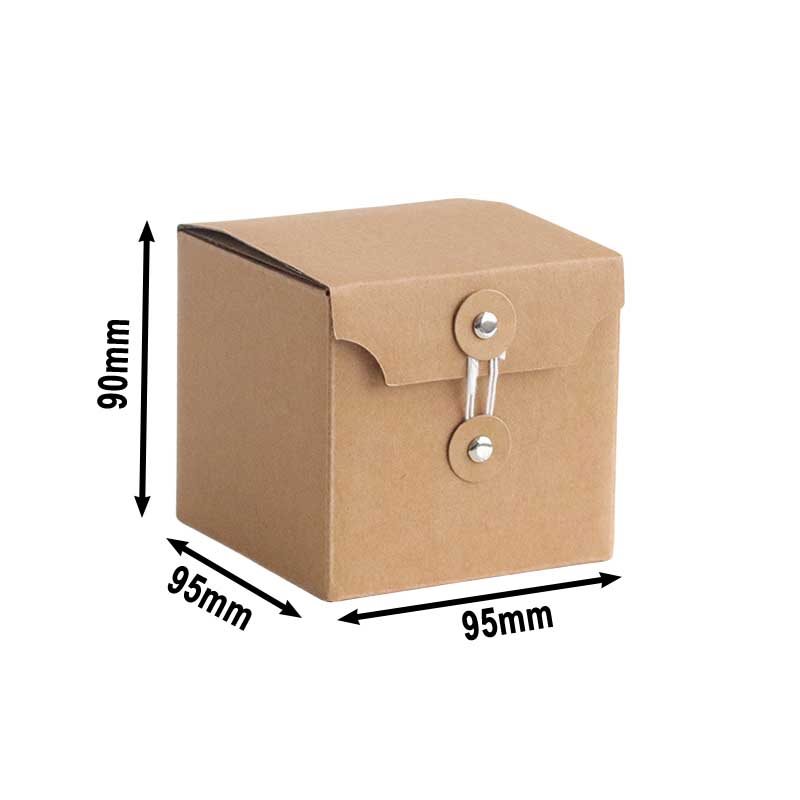 Picture of Candle Boxes Packaging - Brown Cardboard 95×95×90 