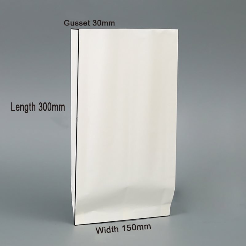 Picture of White Grease Resistant Paper Bags - Flat bottom