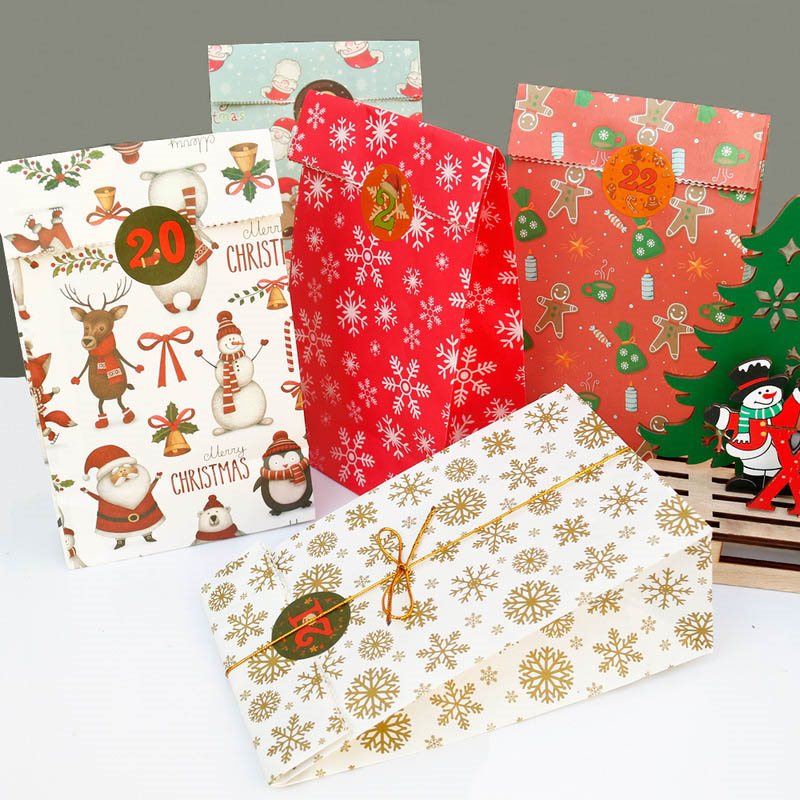 Picture of Christmas Gift Bags Plus 24 Sticker sheets 