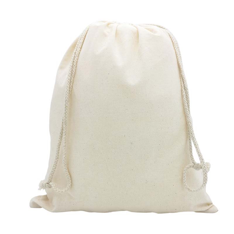 Picture of Large Calico Drawstring Bags size 500mmx400mm