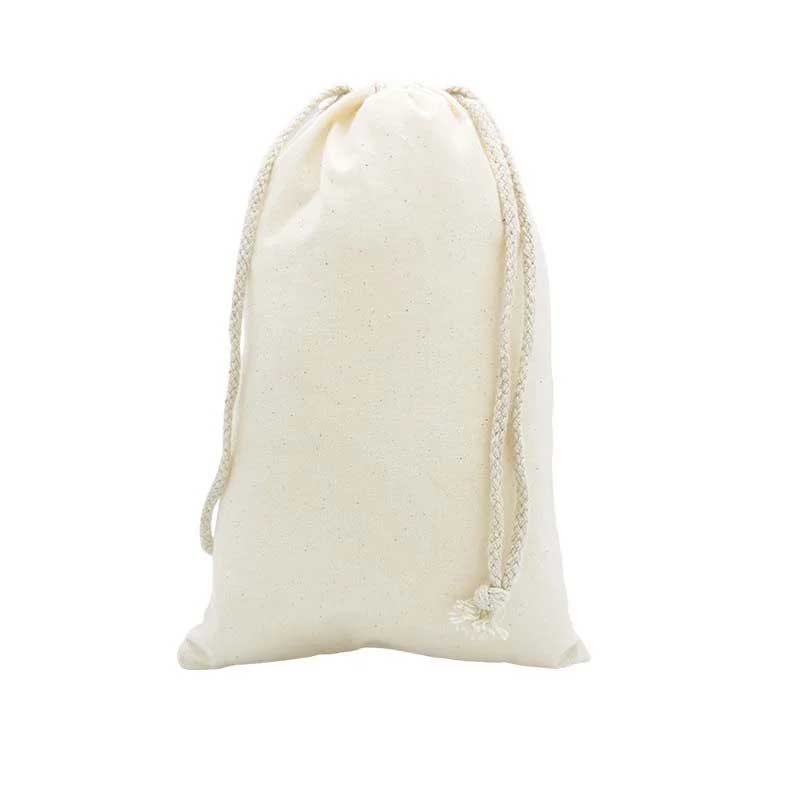 Picture of Medium Calico Drawstring Bags size 300mmx200mm