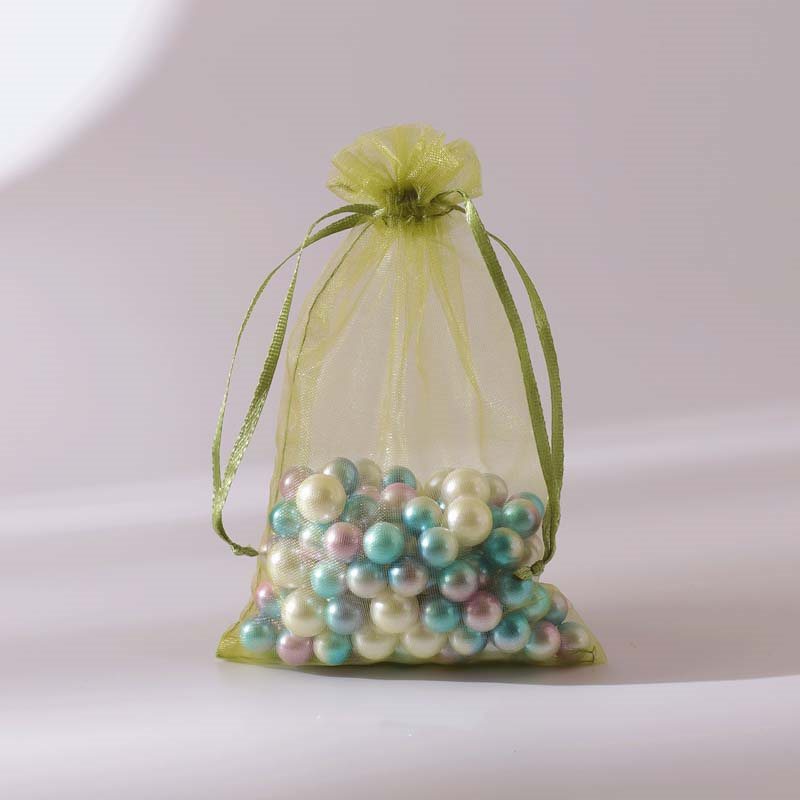 Picture of Army Green Organza Bags 