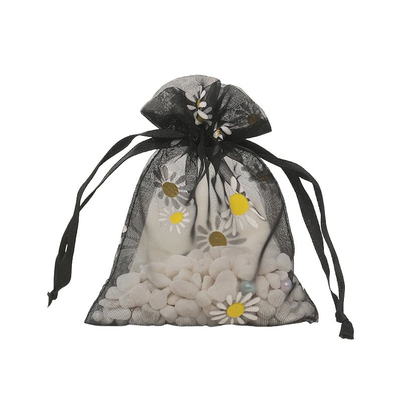 Picture of Black High density Organza Bags 