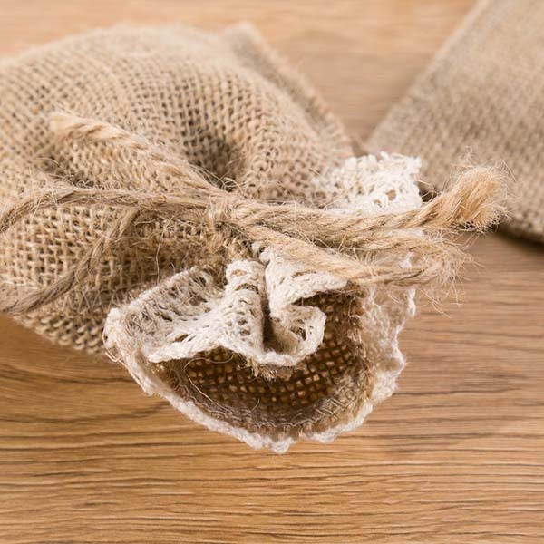 Picture of Small Hessian Lace Bags