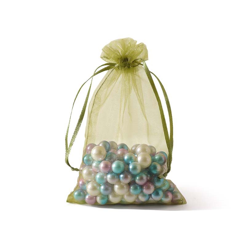 Picture of Army Green Organza Bags 